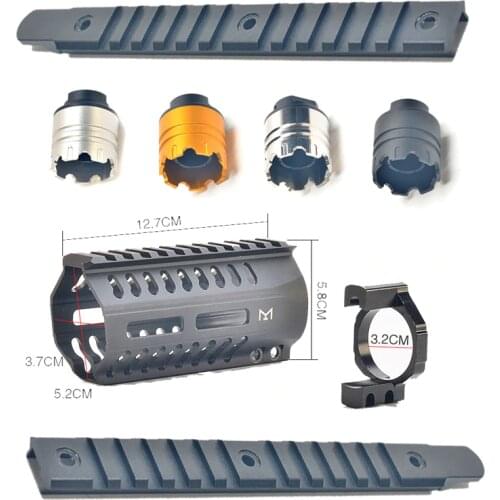 ARP9 Modification Parts Accessories Upgrade Parts CNC Metal Parts Grip Side Rail Upper Rail CS game water bomb toy upgrade