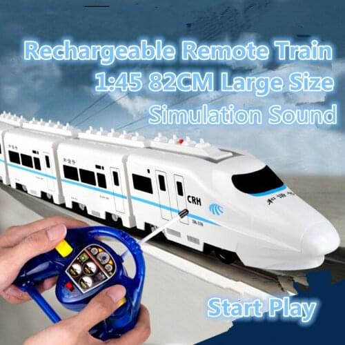 Children RC Toys 757P-006 15 1/20 Omni-directional wheel CRH China electric remote control train high-speed rail locomotive