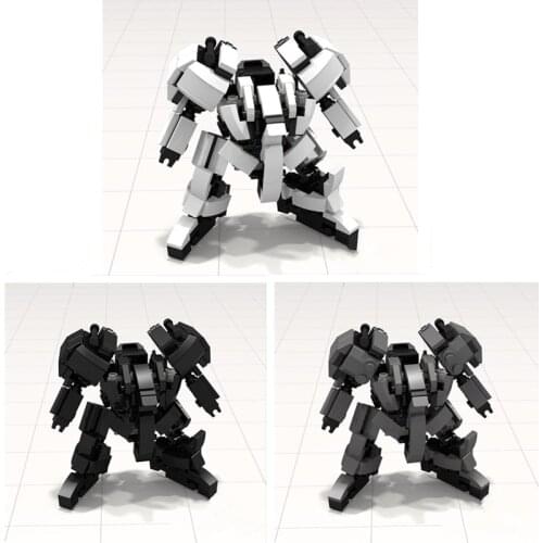 DIY STEM MOC Mecha Bricks Model Small Particles Building Block Toy