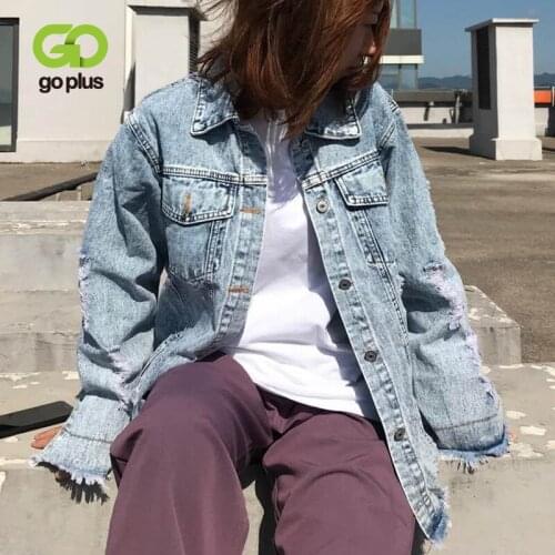 GOPLUS Womens Denim Jackets