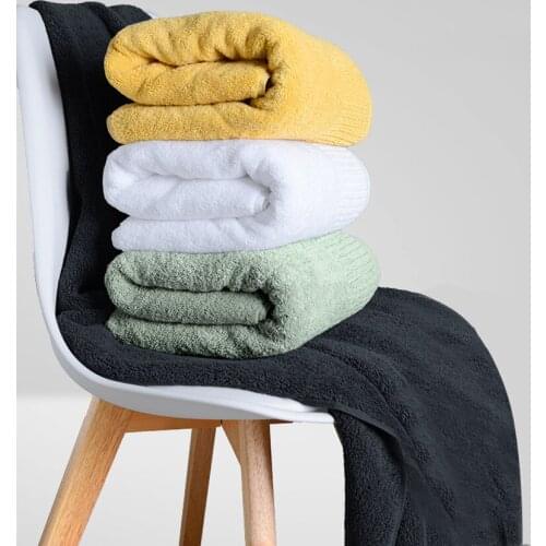 Cotton Face Towel Thicken Reactangle Solid Color Bath Towels Strong Water Absorption Household for Bathroom Serviette De Visage