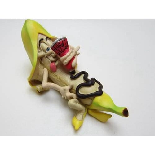 Mischievous Banana Boy Miniature Resin Desktop Home Decoration Accessories Creative Handmade Bar Decor Crafts Ornaments Gifts
