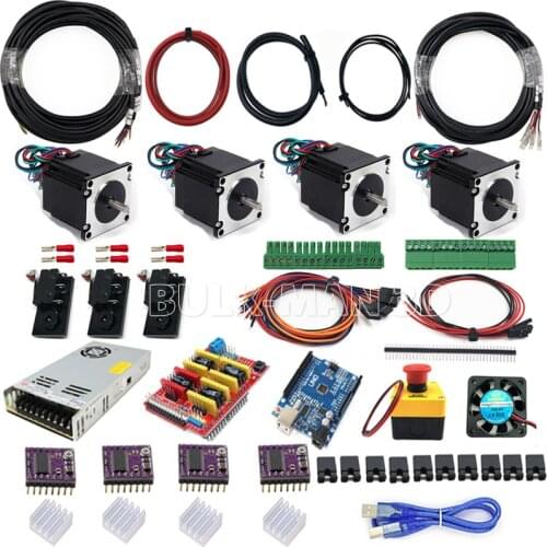 GRBL Based UNO R3 with CNC Shield V3 DRV8825 Stepper Driver Motor Controller Bundle for Workbee CNC Lead CNC Engraver Mill