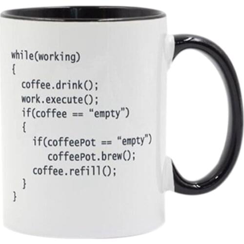 LIXF Coffee++ Program for Programmers Coffee Mug Ceramic Cup Color Handle Colour Inside Gifts