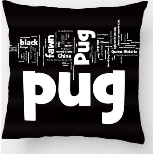 Pug Mashup.Png Pillow Wedding Decorative Cushion Cover Pillow Case Customize Gift By Lvsure For Car Sofa Seat Pillowcase