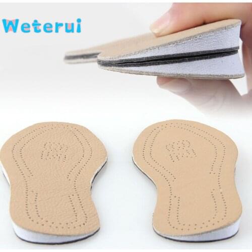 Cowhide Leather Insoles O/X leg Orthopedic Correction Shoe Inserts for Women Men Pad Knock Knee Pain Bow Legs Valgus Varus