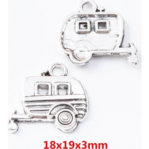 35 pieces of retro metal zinc alloy car pendant for DIY handmade jewelry necklace making 7057