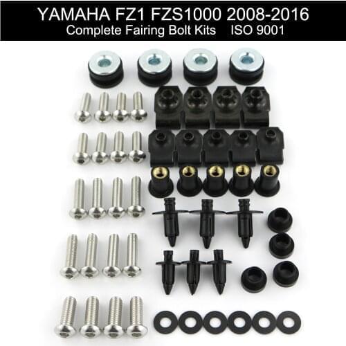 For Yamaha FZ1 FZS1000 Fazer 2008 2009 2010 2011 2012 2013 2014 2015 2016 Complete Full Fairing Bolts Kit Nuts Stainless Steel