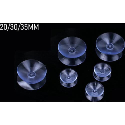 10Pcs 20/30/35MM Double Sided Suction Cups Clear Plastic Rubber Suckers Pads for Window Wedding Decor Suction Kitchen Bathroom