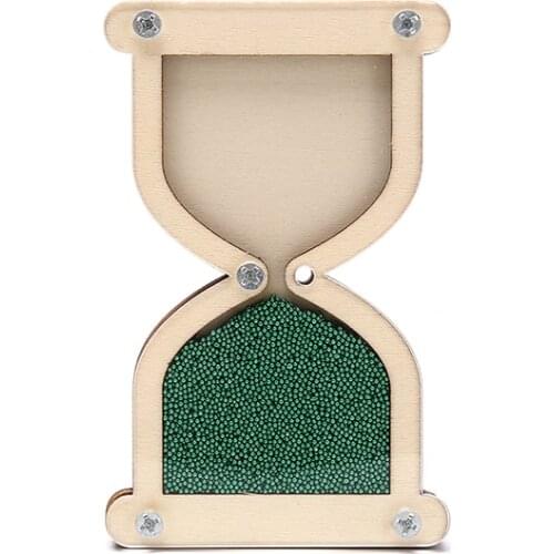 Simple And Portable Wooden Hourglass Toy Life Skills DIY Busyboard Board Accessories For Timing