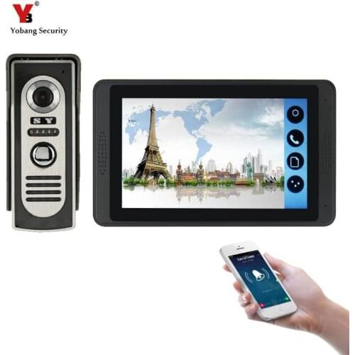 7inch Monitor Wired WIFI Video Door Phone Doorbell Intercom Entry System Support Night Vision Phone APP Remote Intercom
