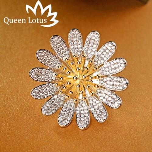 Queen Lotus Small Brooches For Clothes