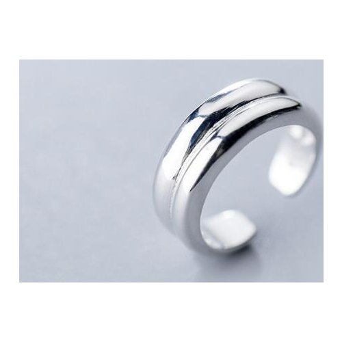Size 3-size4 Minimalism 100% Authentic REAL.925 Sterling Silver Glossy Double Rows Knuckle Rings GTLJ1601