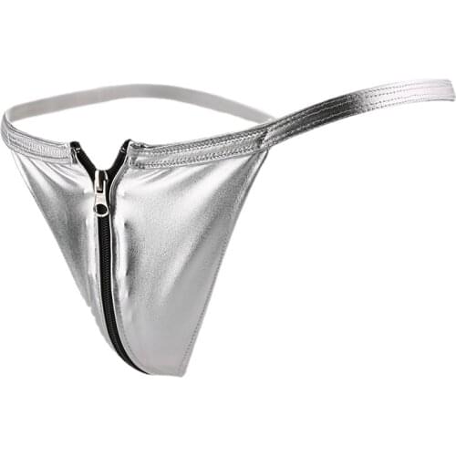 Sexy Underwear Men and Women Motorcycle Lovers Underwear Zipper Open T Pants Sentiment Sex Pants Seduction Pants