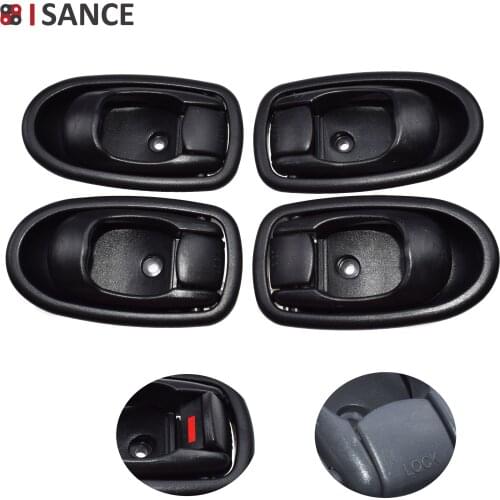 ISANCE 4PCS Inside Door Handles Front Rear Left Right For Hyundai Elantra 1996 1997 1998 1999 2000 8261029002LG 8261029003LT