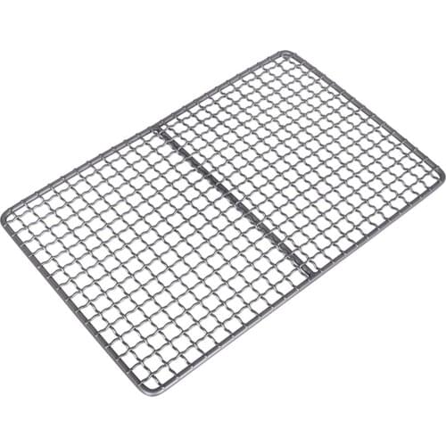 Barbecue Grill Net For Camping Grill Net Square Reusable Grilled Fish Barbecue Grill Mesh
