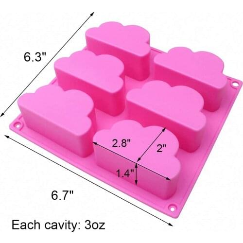 Cloud Silicone Molds DIY Chocolate Candy Gummy Gelatin Jello Jelly Baking Mousse Cake Soap Bath Bomb Melt Plaster Crayons Wax