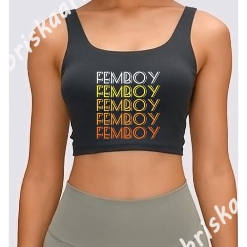 Femboy Tank Top Pictures Spring Famous Funny Casual Graphic Top Tee Outfit S-XXL Vest