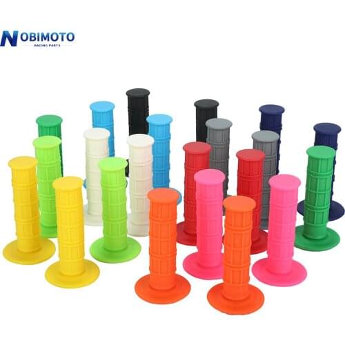 Universal Motorcycle Handlebar Grip ABS Plastic Rubber Gel Sleeve For Kawasaki Z750 Z800 ZX-14R 1Set 7/8"22mm Handle Hand Grips