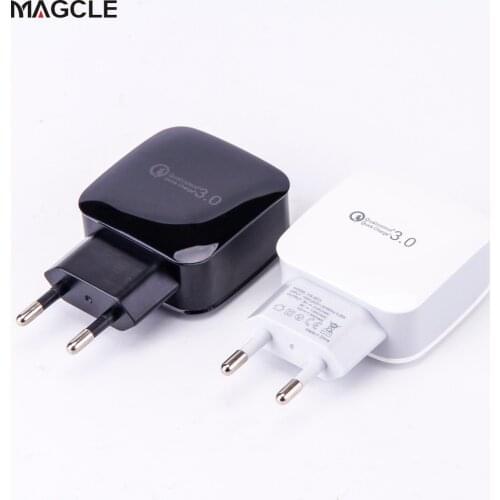 High Quality USB Charger Qualcomm Quick Charge 3.0 18W Fast Phone Charger Quick Charge 2.0 Compatible) For Samsung Huawei Xiaomi