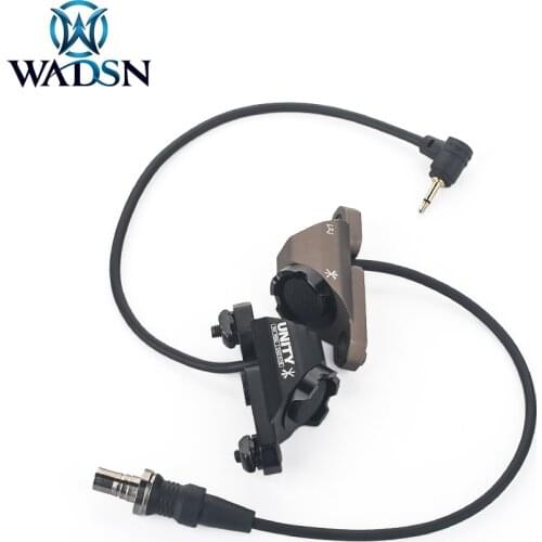 WASDN UNITY Tactical Hot Button Remote Switch Fit M-LOK Keymod System for Surefir M300 M600 Scout Light PEQ 15 DBAL A2 Laser Aim