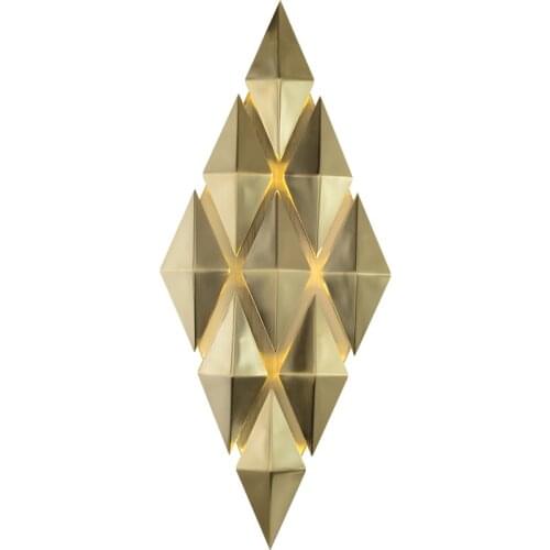 Golden post-modern light luxury bedroom bedside creative personality exhibition hall aisle living room TV background wall lamp