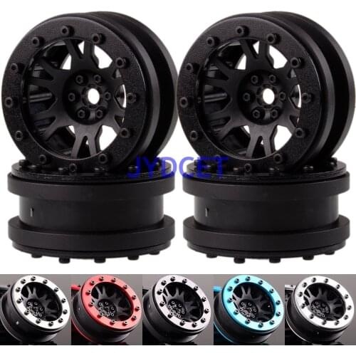 1.9" Nylon Wheel Rim & Aluminum Beadlock RC 1/10 Rock Crawler 1068 TRX4 SCX10 TRX-4 Tamiya CC01 MST Jimny RC4