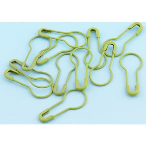 Bulb Safety Pins 100-500pcs 21mm Green Gourd Shape Safety Pins Copper Pins Scarf pins Brooch Safety Pins DIY Pins for Garment