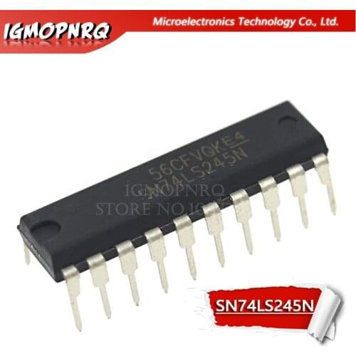100PCS SN74LS245N DIP20 SN74LS245 DIP 74LS245N DIP-20 74LS245 HD74LS245P new and original IC