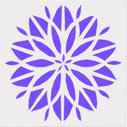 13*13 Flower pvc Layering Stencils for DIY Scrapbooking/photo album Decorative Embossing DIY Paper Cards Crafts
