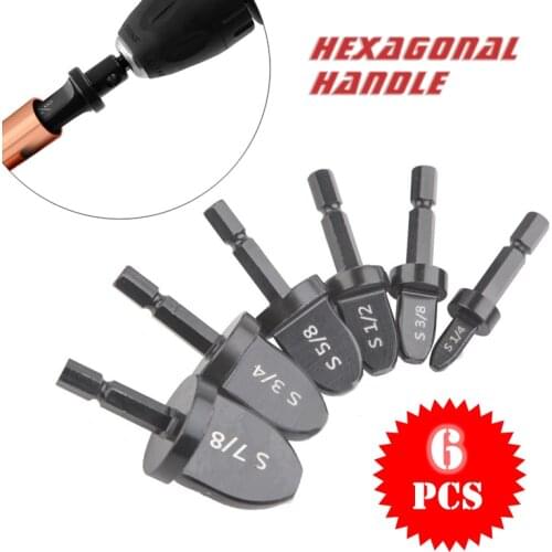 6Pcs/Set Imperial Tube Pipe Expander Support Air Conditioner Copper Swaging Tool Durable 7/8'' 3/4'' 5/8'' 1/2'' 3/8'' 1/4