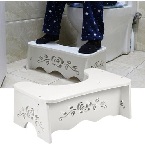 7" Home Portable Toilet Squatting Stool Bathroom Squat Potty Squat Step Stool For Proper Toilet Posture Compact Squatty Stool