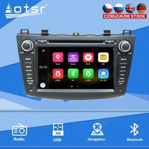 For Mazda 3 2010 - 2013 Car Radio Multimedia Player Stereo Audio Navigation GPS 2 din Head Unit Vertical Touch Screen Windows Ce