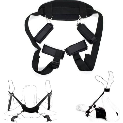 BDSM Bondage Restraint Bondage Fetish Slave Handcuffs & Ankle Cuffs Erotic Sex Toys For Woman Couples Bondage Gear For Women