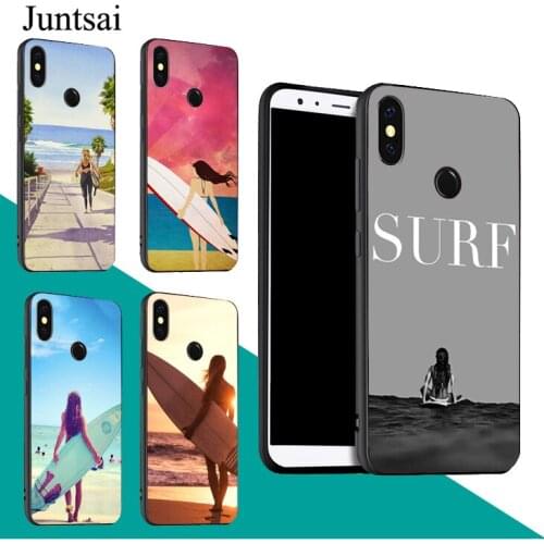 HAWAII BEACH SURF GIRL SURFING Case For Redmi Note 9 Pro 9S 8T 8 Pro 9A 9C For Mi 9 9T Note 10 Lite For POCO X3 Couqe