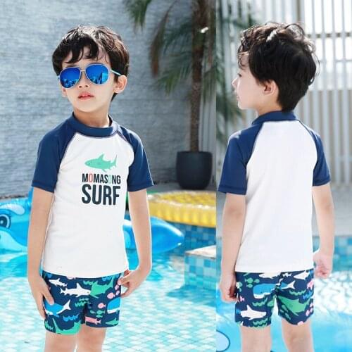 Baby Swimwear Children Swimsuit Bathing Suit Kids Swimwear Surfing Boy Swimsuit Shark Print Quick Dry Swimsuit Boy Beach Pants