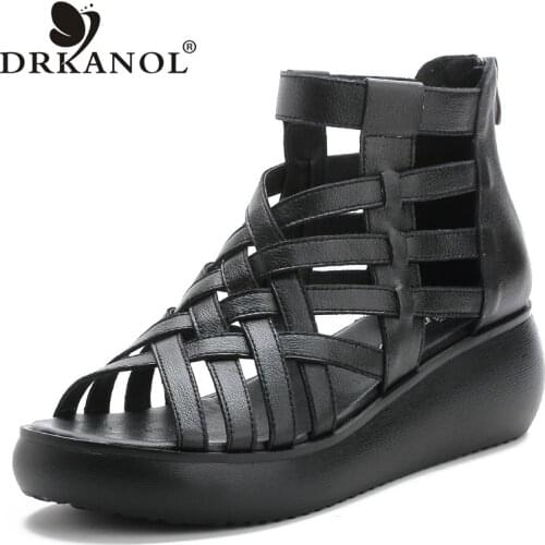 DRKANOL Women's Shoes With A Strap