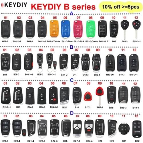 KEYDIY B series B01 B02 B04 B05 B11 B12 b13-2+1 B15 B16 B18 B19 B20 B21-4 B22 B25 B27 B28 B29 B32 remote for KD-X2 KD900 mini KD