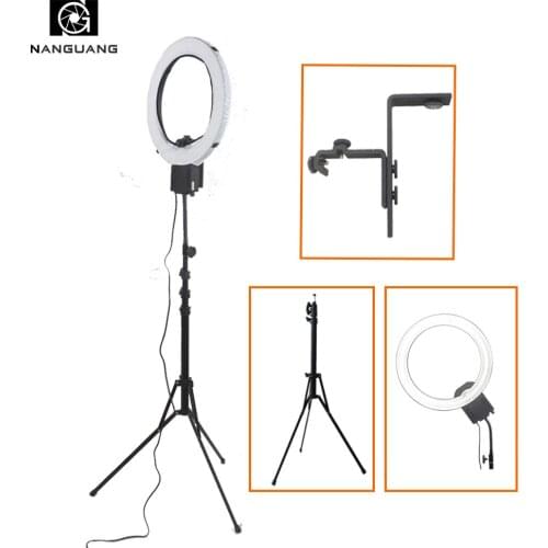 CN-65C PRO 65W Stepless Dimming Ring Light Lamp with 210cm Stand and Z Type Bracket for Still-life Photographic Portrait