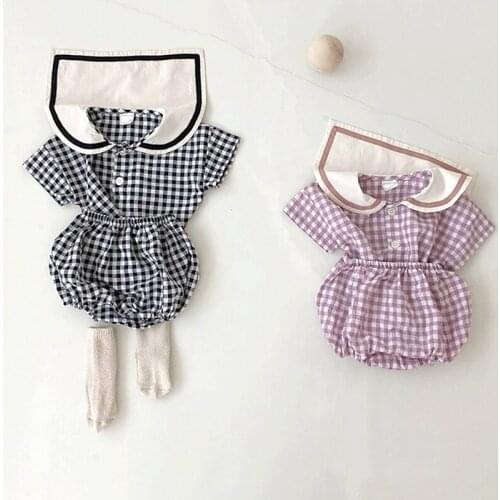 Koodykids Summer Baby Grils Boys Clothes Set 2PCS Short Plaid Shirts Shorts 2pcs Toddlers Boys Girls Plaid Clothing Sets