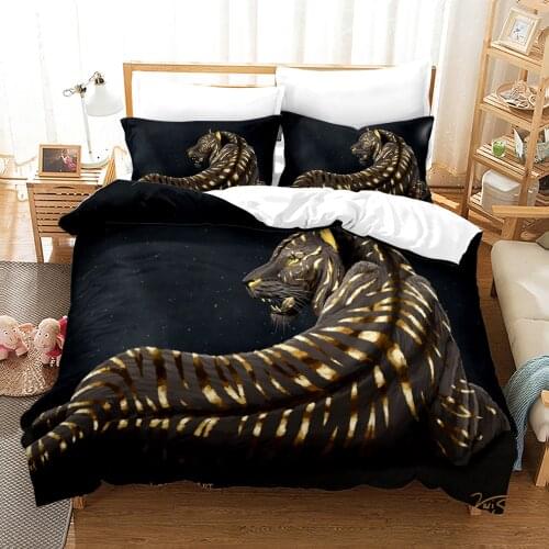 Tag Bedding Set Single Twin Full Queen King Size Animal Tag Bed Set Childrens Kid Bedroom Duvetcover Sets 3D Design 005