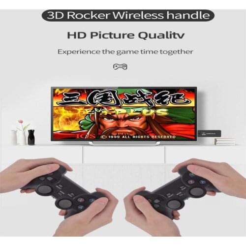 4K TV Video Game Console Dual Players 2.4G Double Wireless Controller HDMI-compatible Gaming Stick Built-in 10,000 Games Stick
