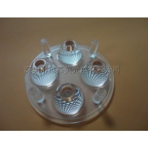 CREE lens Diameter 50mm 85 degrees Bead surface 4 UP 1 LED lens, XLamp XPE/XPG lens