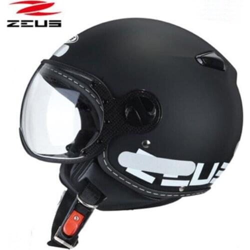 2019 New Fash Taiwan ZEUS motorcycle helmet ABS ZS-210c half face electric bicycle helmets Unisex Imitation skin stripe color