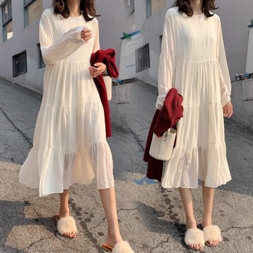 New Medium and Long Loose Chiffon Dress for Pregnant Women In Spring 2021 Maternity Dresses for Photo Shoot