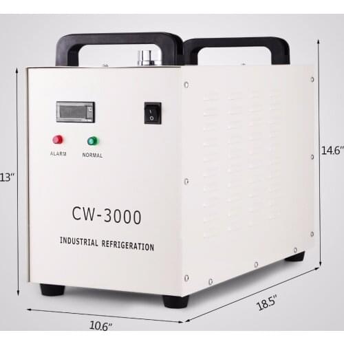 60W/80W CW-3000 Thermolysis Industrial Water Cooler Chiller for CNC/ Laser Engraver Engraving Machines