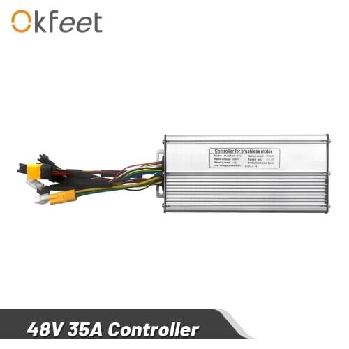 Okfeet KT Controller Electric Bicycle 36V 48V 14A Squarewave Bullet Controller Light Function for 250W 350W Motor Conversion Kit
