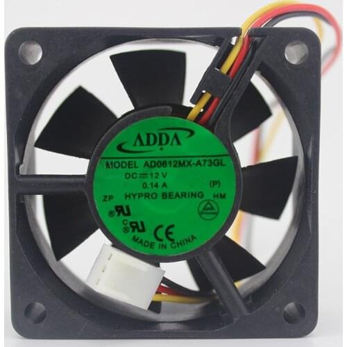 Original AD0612MX-A73GL 6CM 12V 0.14A 6025 6CM / cm Cooling fan