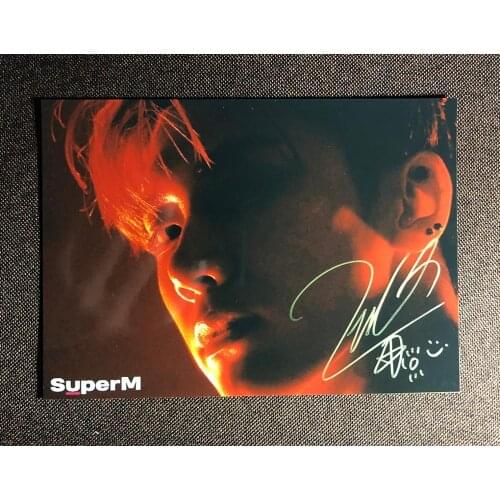 Hand signed SuperM TEN autographed photo NCT 127 5*7 092019N1