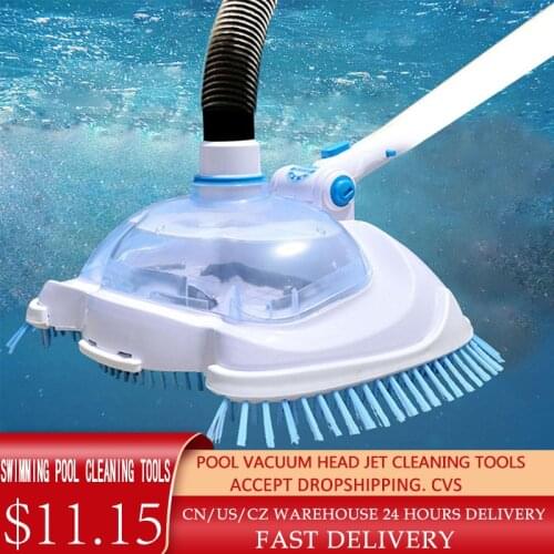 Underwater Cleaner Swimming Pool Floating Objects Cleaning Tools Suction Head Pond Fountain Brush Transparent Pool Vacuums Jet